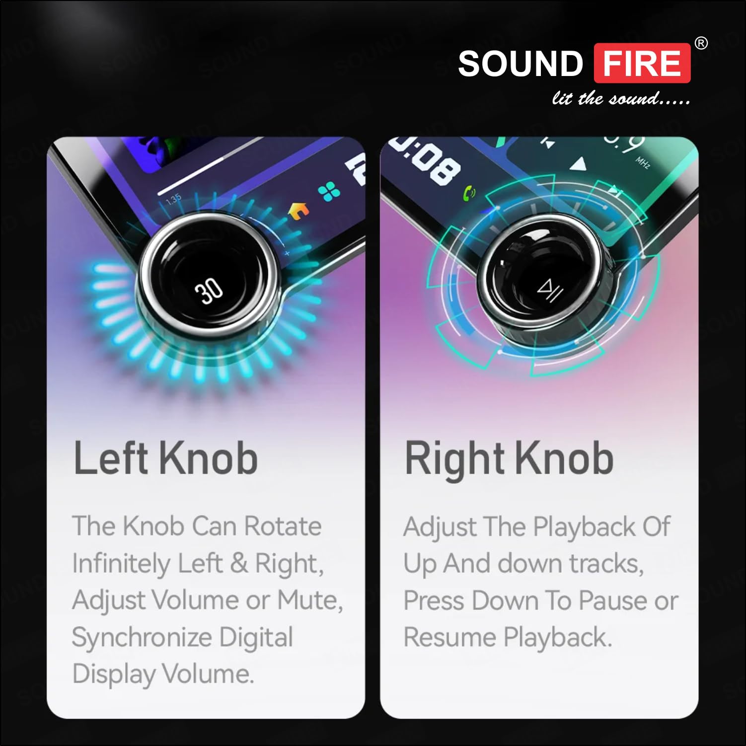 SOUND FIRE NEXGeneration 10.1 Inch 2K Diamond 4GB RAM / 64GB ROM with DSP/QLED/Android Auto/CarPlay Android Car Stereo