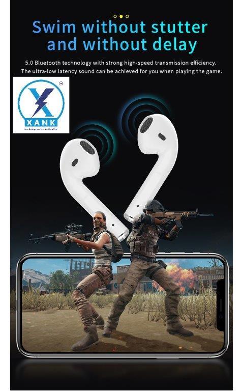 XANK i12 Earbuds with Charging Case Support All Smartphones & Tablets (White) 860yyn-tc
