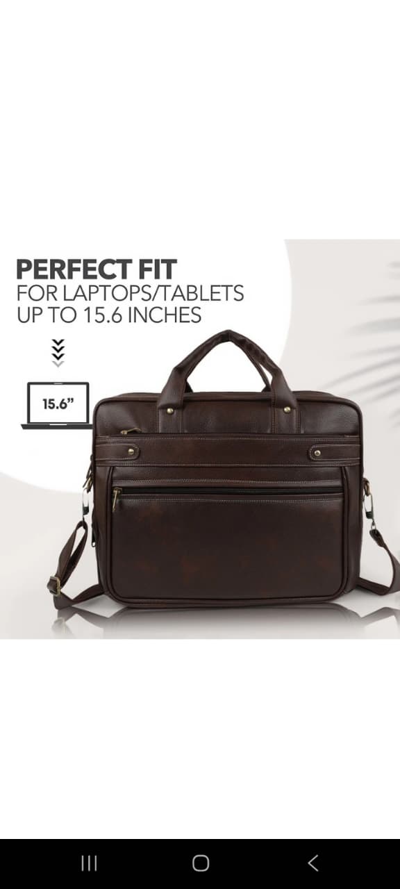 Leather Laptop Bag for Men