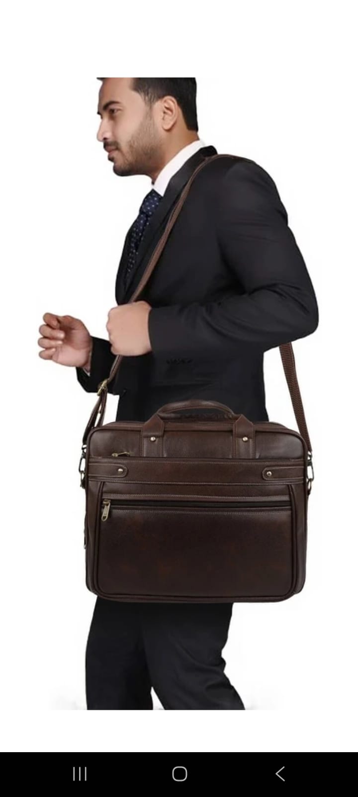 Leather Laptop Bag for Men